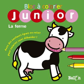 Bloc à colorier sans déborder La ferme - 1