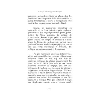 La musique et le développement de l'enfant