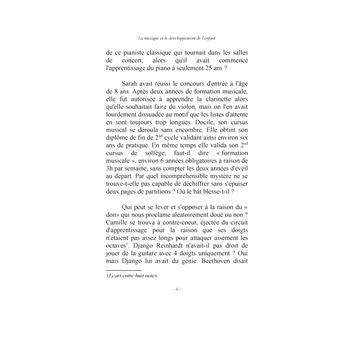 La musique et le développement de l'enfant