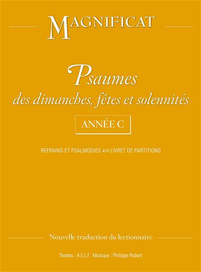 Psaumes des dimanches fetes et solennites annee c