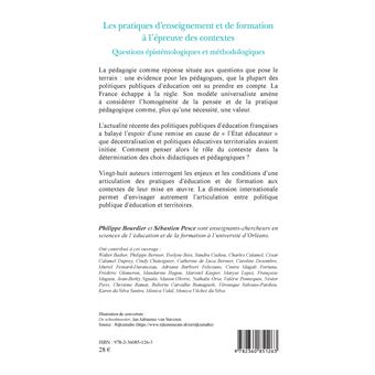 Les pratiques d'enseignement et de formation à l'épreuve des contextes
