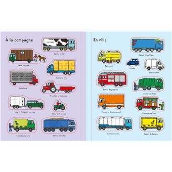 Les camions - Premiers autocollants