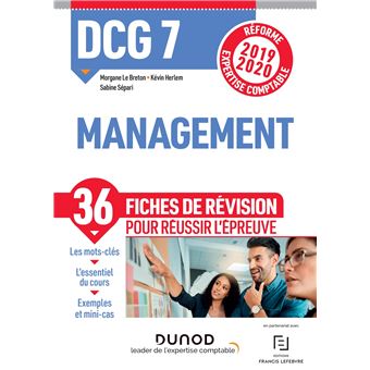DCG 7 - Management - Fiches de révision - Réforme 2019-2020