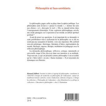 Philosophie et faux-semblants