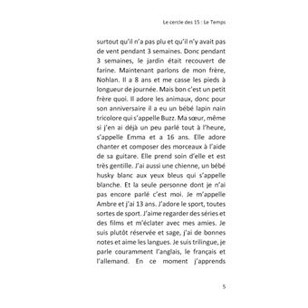 Le cercle des 15
