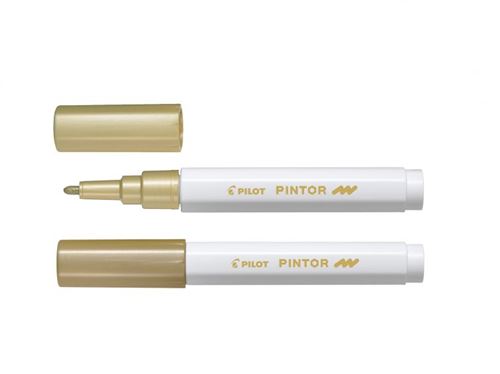Pilot Pintor Fine Bullet Tip Paint Marker 2.9mm Gold Single Pen