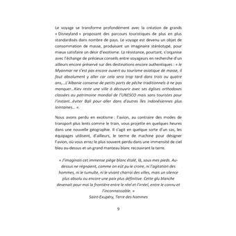 Voyages en quête de sens