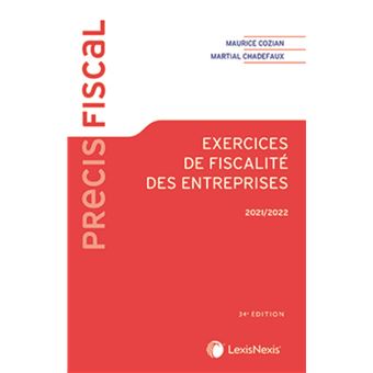 Exercices de fiscalité des entreprises 2021/2022