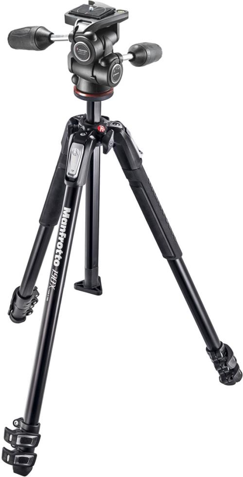 Manfrotto Kit Tripod 190X3 + Patella MH804-3W