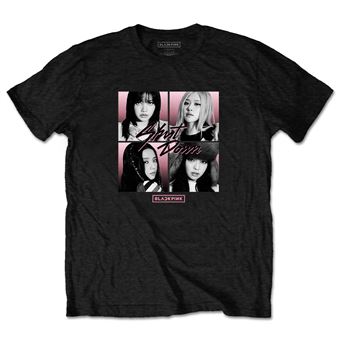 T-Shirt Blackpink Shut Down Photo Grid Noir