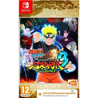 Naruto Shippuden Ultimate Ninja Storm 3 Full Burst Code in a Box Nintendo Switch