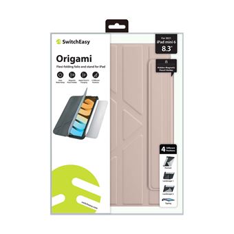 Etui folio Switcheasy Origami pour Ipad Mini 8.3' 2021 Rose
