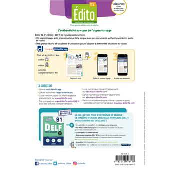 Edito B1 - 3ème édition - Livre + didierfle.app