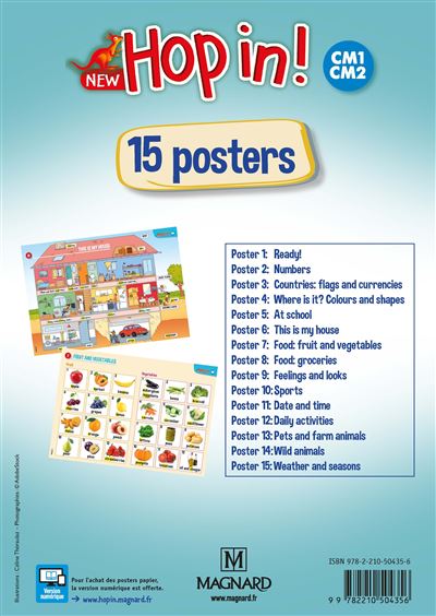 New Hop In! CM1-CM2 (2019) - Posters - Elisabeth Brikké - (donnée non spécifiée)