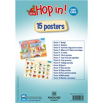 New Hop In! Anglais CM1-CM2 (2019) - Posters