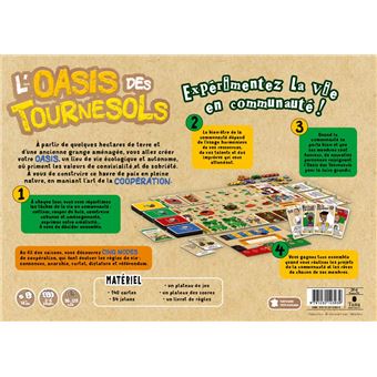 Jeu L'Oasis des tournesols - Expérimentez la vie en communauté !