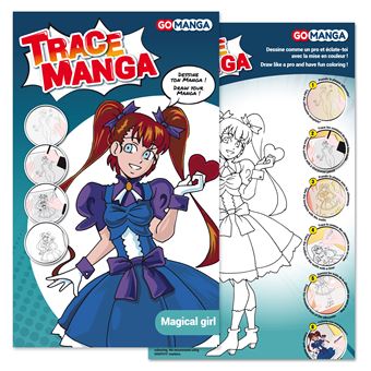 Gabarit Go Manga Trace Manga Magical Girl