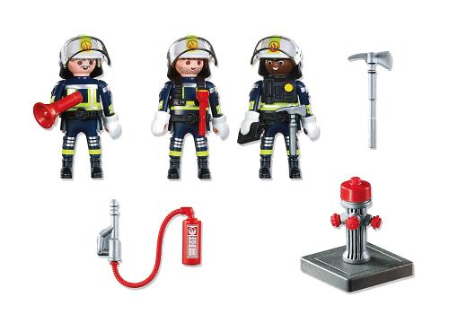 Playmobil pompiers en francais La maternelle visite les pompiers