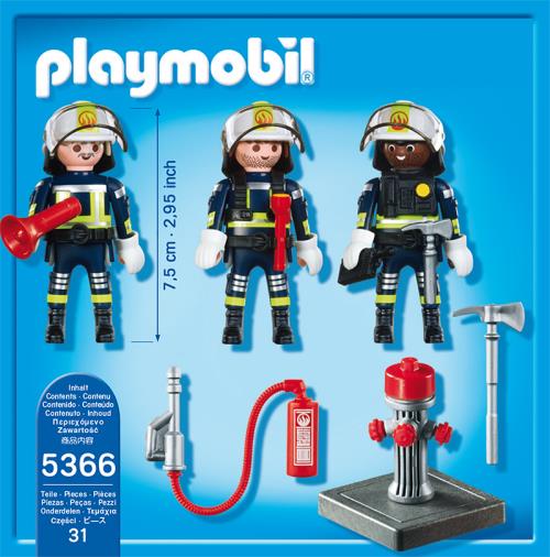 PLAYMOBIL 9093 Special Plus - Pompier Avec Arbre En Feu - La Poste