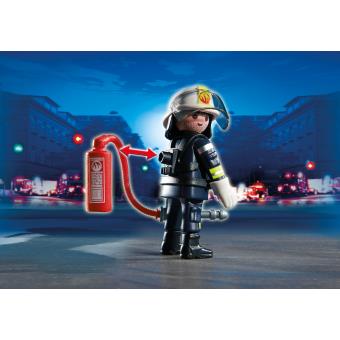 Playmobil - Univers caserne de pompier figurines et accessoires