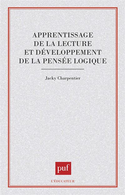 Apprentissage lecture dvpt pensee logiq.