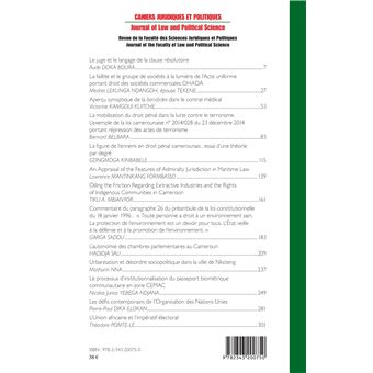 Cahiers juridiques et politiques 2019