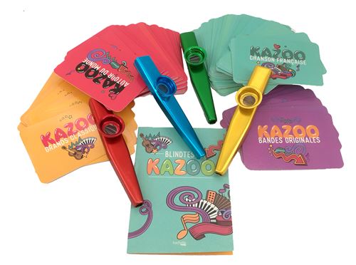 Coffret Blindtest Kazoo Avec 4 kazoos et cartes - Virgile Iscan - Achat  Livre