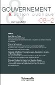 Gouvernement & action publique 08-2, avril-juin 2019 - Varia