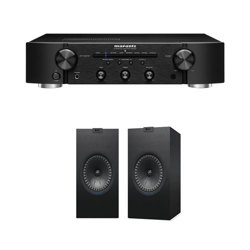 Amplificateur hi-fi Marantz PM6007 Noir + Enceinte bibliothèque Kef Q350 Noir vendue par paire