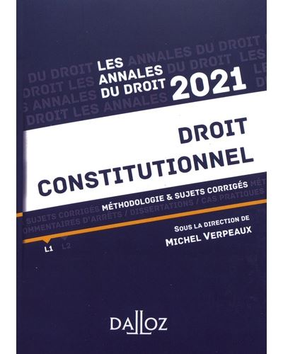 Annales Droit constitutionnel 2021