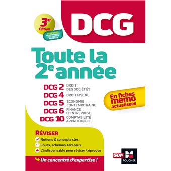 Dcg Toute La 2e Annee Du Dcg 2 4 5 6 10 En Fiches Revision Broche Collectif Achat Livre Ou Ebook Fnac