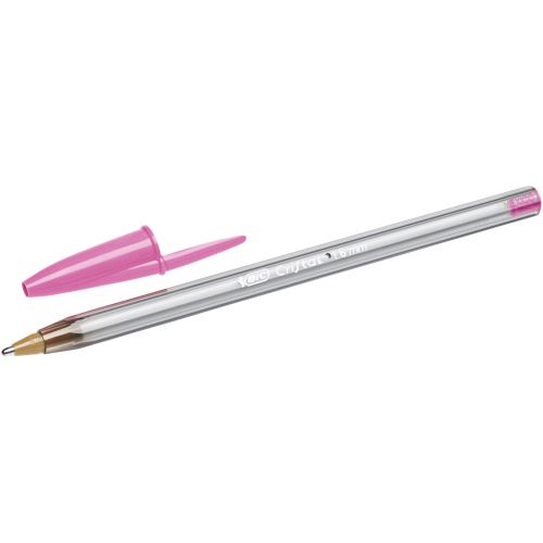 Stylo à bille Bic Cristal Fun Rose
