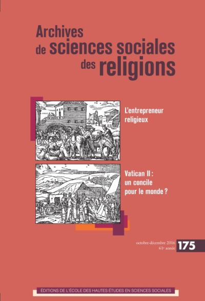 Archives de sciences sociales des religions 175 - L'entr