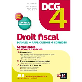 DCG 4 - Droit fiscal - Manuel et applications - Millésime 2021-2022