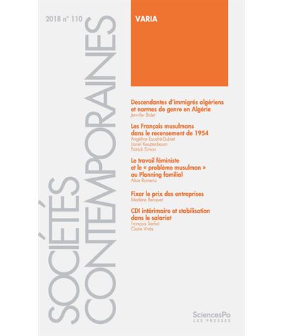 Sociétés contemporaines 110, 2018 -  Collectif - broché