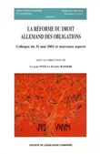 La réforme du droit allemand des obligations