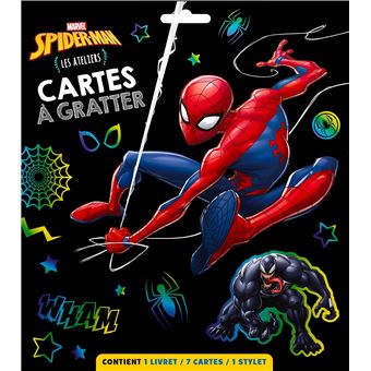 SPIDER-MAN - Ateliers Disney - Pochette plate - Cartes à gratter - Marvel