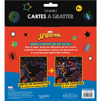 SPIDER-MAN - Ateliers Disney - Pochette plate - Cartes à gratter - Marvel