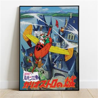 Tableau 01 Lupin III The Third Le Château de Cagliostro Affiche rétro