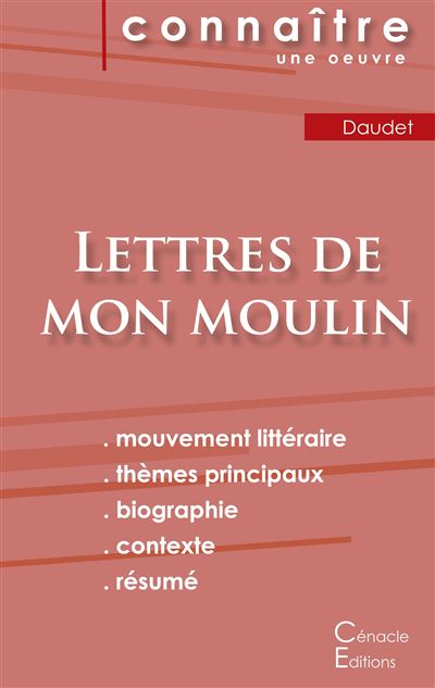Fiche de lecture Lettres de mon moulin de Alphonse Daudet