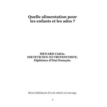 Quelle alimentation pour les enfants et les ados ?