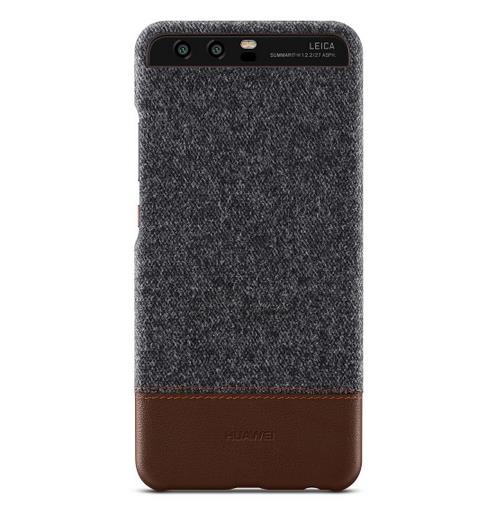 Huawei P10 Cover Dark Grey/Leather Brown
