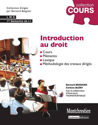 Introduction Au Droit Cours Et Travaux Dirigés - Premier Semestre L1 ...