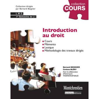 Introduction Au Droit Cours Et Travaux Dirigés - Premier Semestre L1 ...