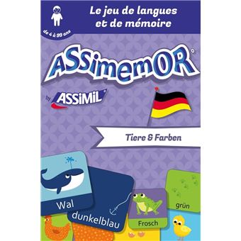 Tiere und Farben, jeu de carte en allemand pour enfant dès 5 ans