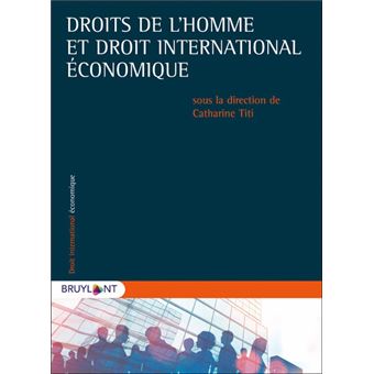 Droits de l'homme et droit international économique