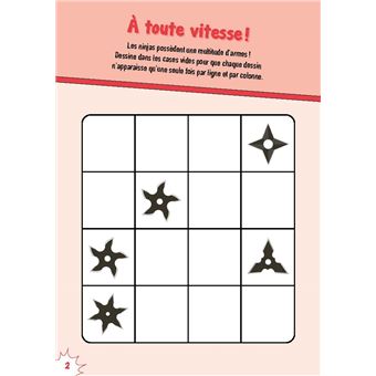 Mon bloc de coloriages et jeux manga   Ninjas et samouraïs