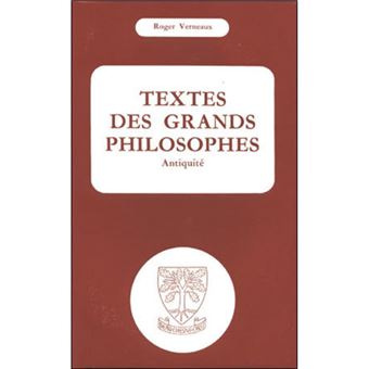 Textes des grands philosophes : Antiquité
