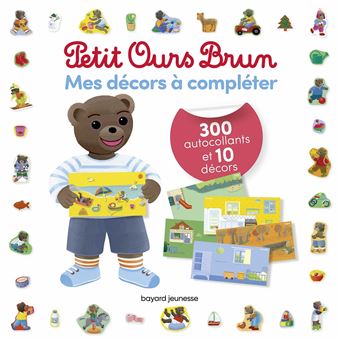 Mes décors à compléter Petit Ours Brun - 300 autocollants et 10 décors
