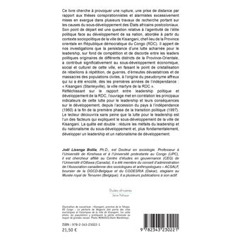 Leadership politique et sous-développement en RD Congo
